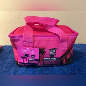 Trader Joe's Fuchsia Mini Insulated Bag. NWT